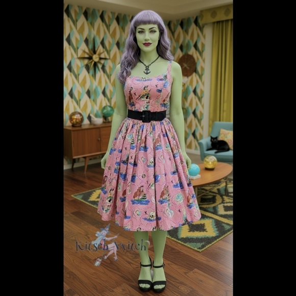 Pinup Couture Dresses & Skirts - 🪝Off The Hook - "Neverland" Jenny Dress Micheline Pitt Art Pinup Couture L